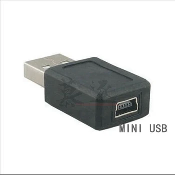 Črn USB 2.0 Tip A Ženski Mikro&MINI USB B Ženski Adapter Pretvornik usb 2.0 priključek Mikro usb na debelo