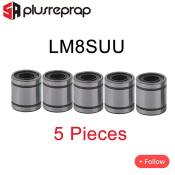 5PCS LM8SUU 8 mm 8x15x17mm Linearni Kroglični Ležaj za Reprap 3D Printer Kit Deli